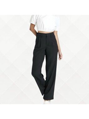 A New Day Signature Crepe Essential Trouser • Black • Size 12 • NWT • WPT-100072